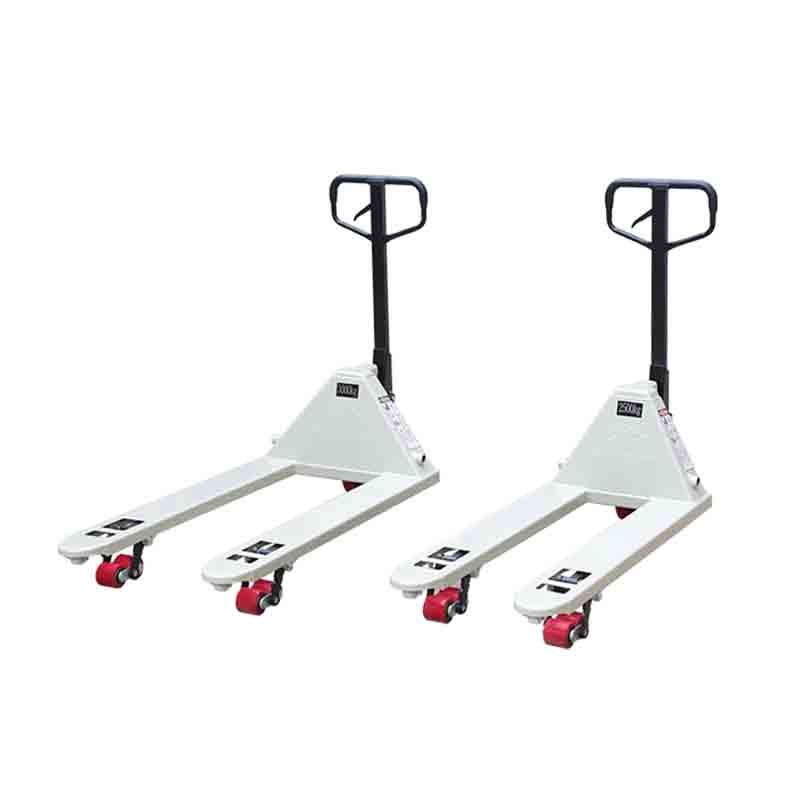 Transpaleta manual de 2,5 toneladas con ruedas dobles de Pu